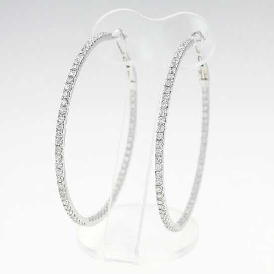 Diamond Hoop Earring