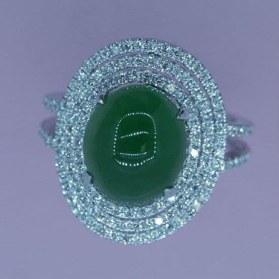 Diamond Jade Ring