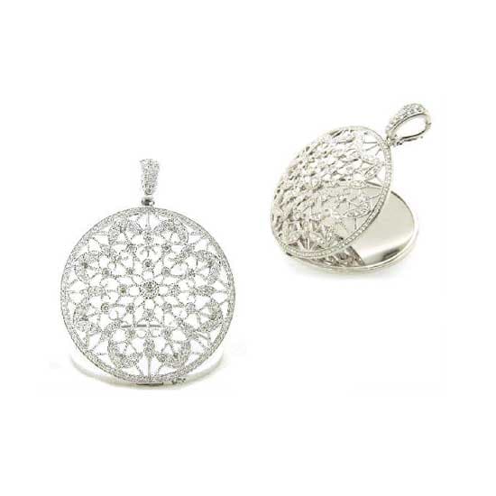 Diamond Mirror Locket