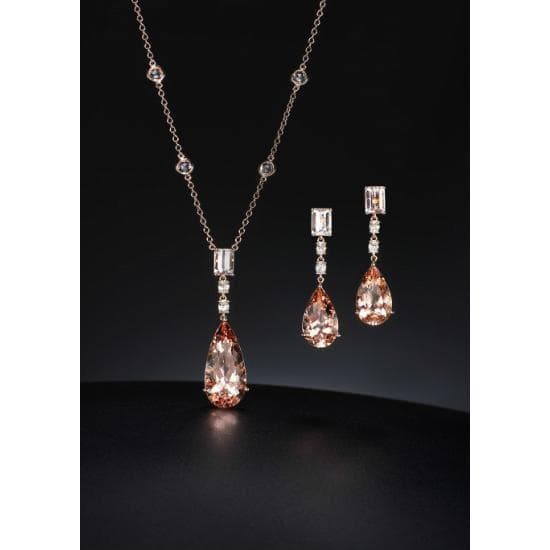 Diamond Morganite Set