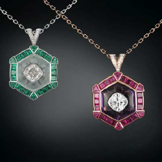 Diamond Pendant Set
