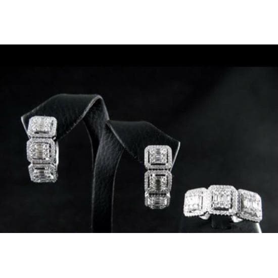 Diamond Ring and Earrings