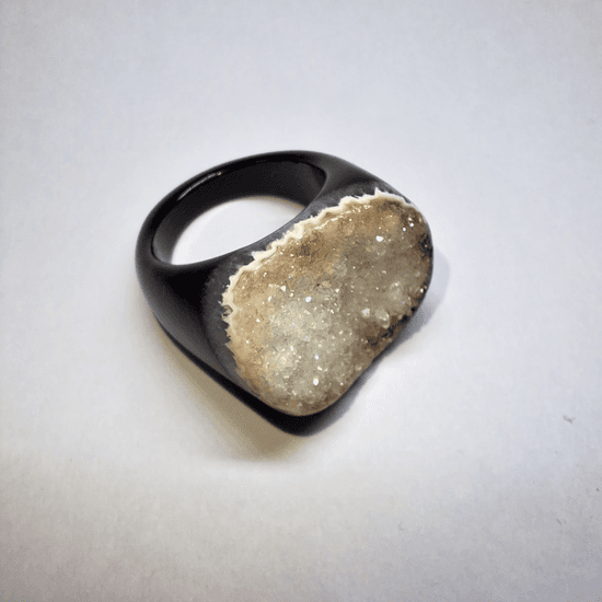 Druzy Agate Ring