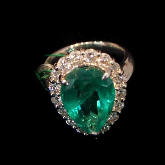 Emerald and Diamond Ring