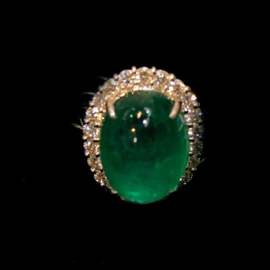 Emerald and Diamond Ring