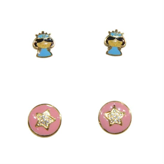 Enamel Earring