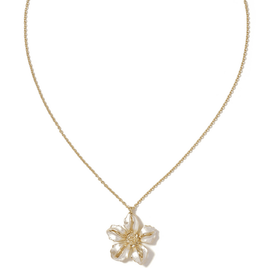 Enamel Flower Necklace
