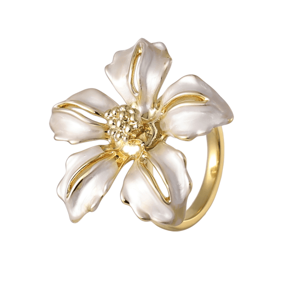 Enamel Flower Ring