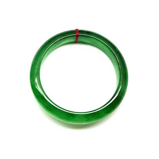 Fine Green Jadeite Bangle