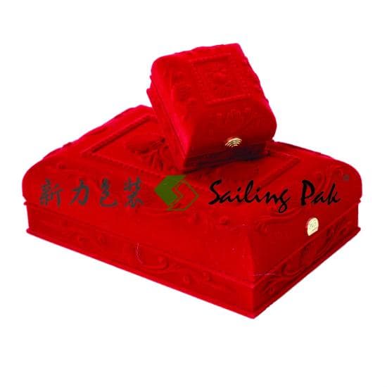 Flocked Jewelry Box