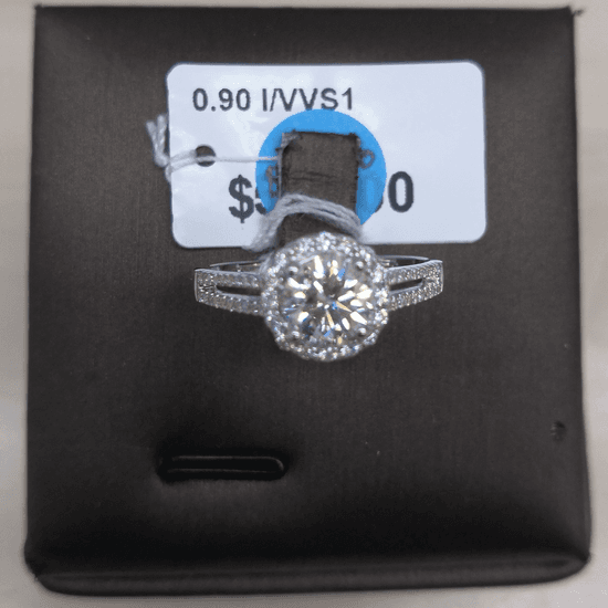 GIA 0.90ct diamond ring