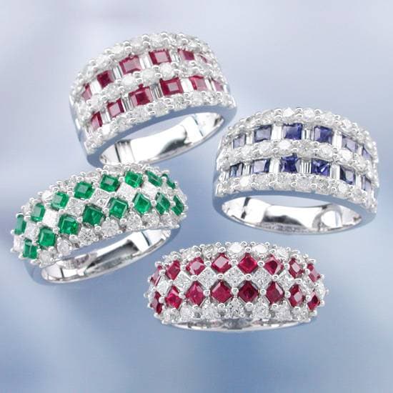 Gemstone and Diamond Ring