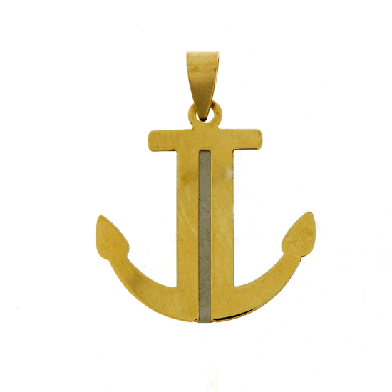 Gold Anchor Pendant