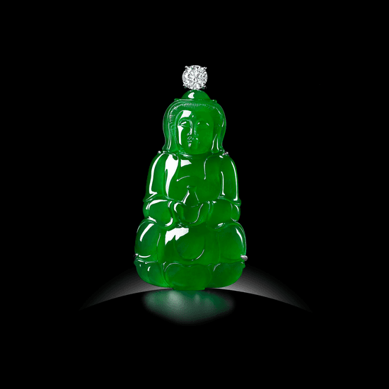 Jadeite "Guanyin" Pendant