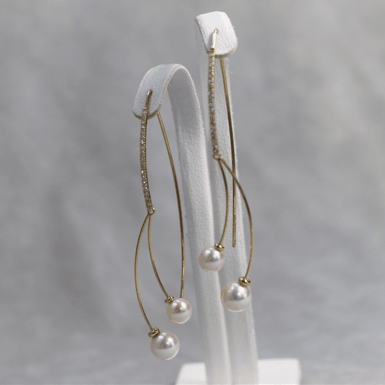 K18 Pearl  Earrings