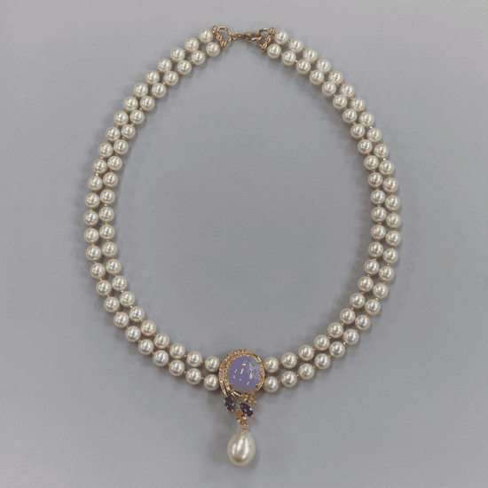 K18 Pearl Jade Necklace