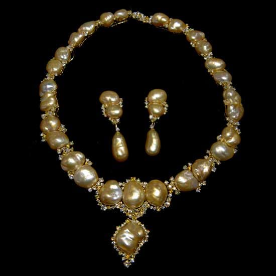 Keshi Pearl Jewelry Set