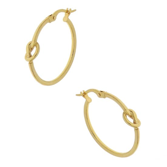 Knot Hoop Earrings