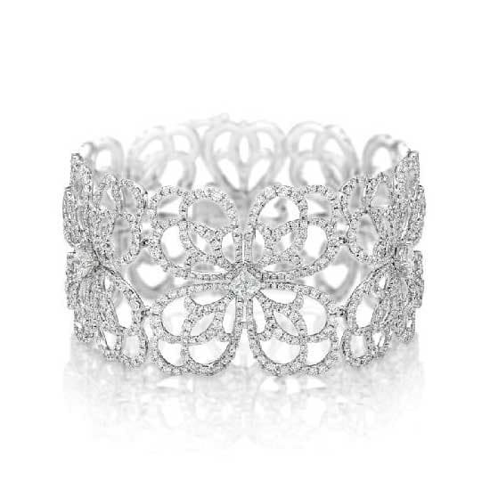 Lace Diamond Bangle