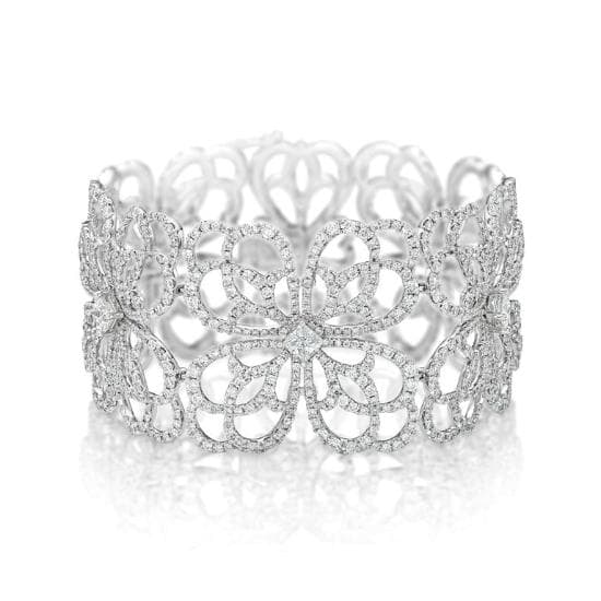 Lace Diamond Bangle