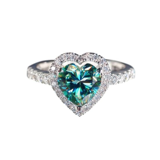 Moissanite Green Rings