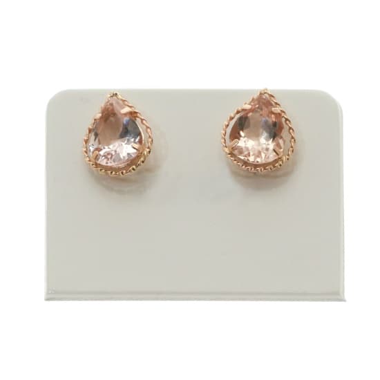 Morganite Earrings K18PG