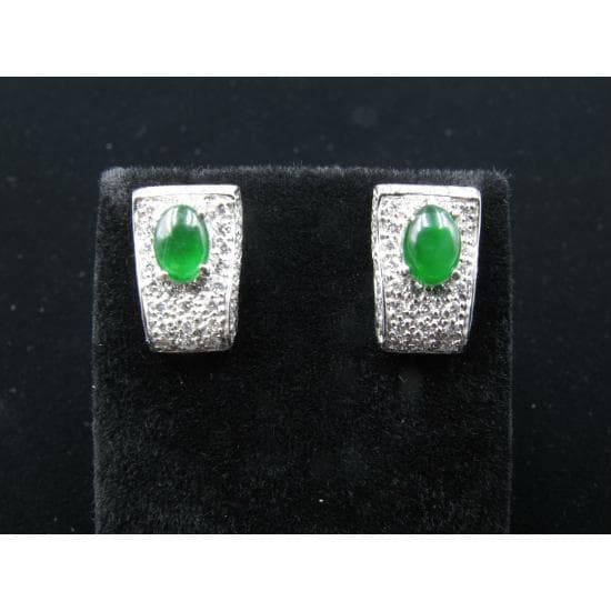 Natural Jadeite Earring