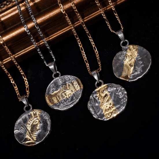 OLD COIN mix necklace