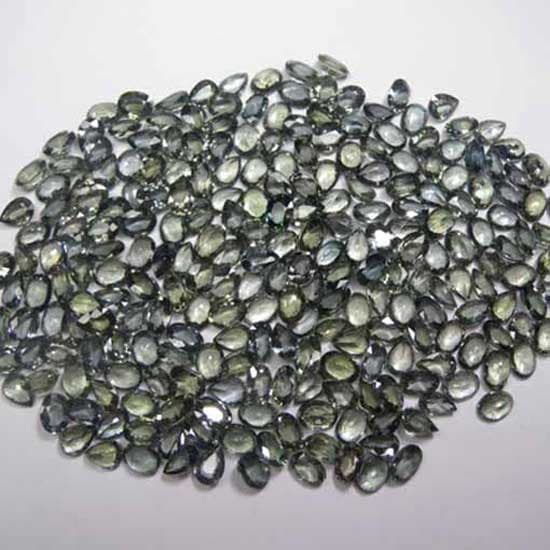 Oval-Cut Green Sapphire