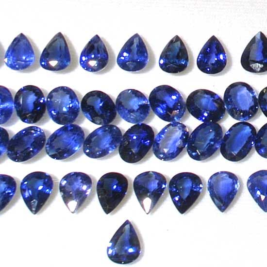 Oval and Pear Sapphire