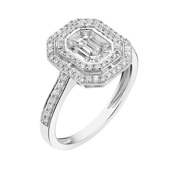 PIE CUT ENGAGEMENT RING