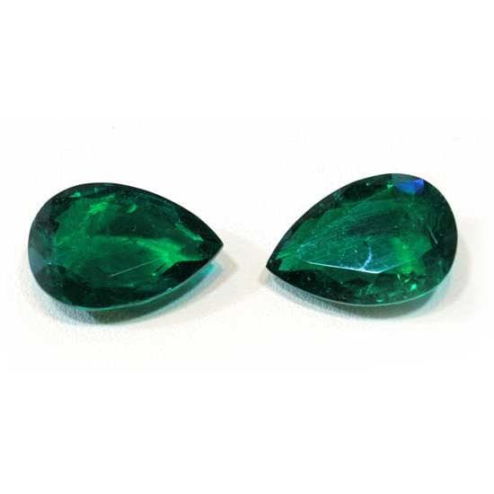 Pear Cut Emerald Pair