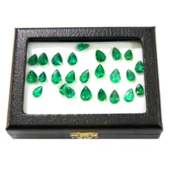 Pear-Shaped Emeralds