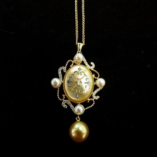 Pearl Diamond Necklace