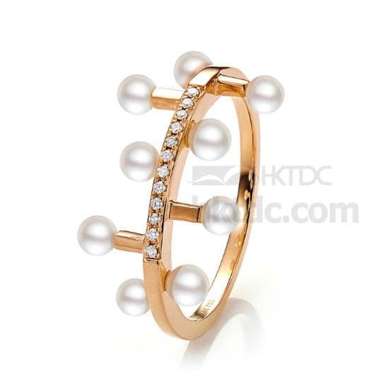 Pearl Diamond Ring