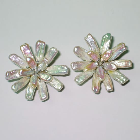 Pearl Flower Earrings