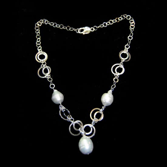 Pearl and Silver Necklace