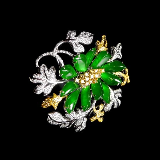 Peony Brooch