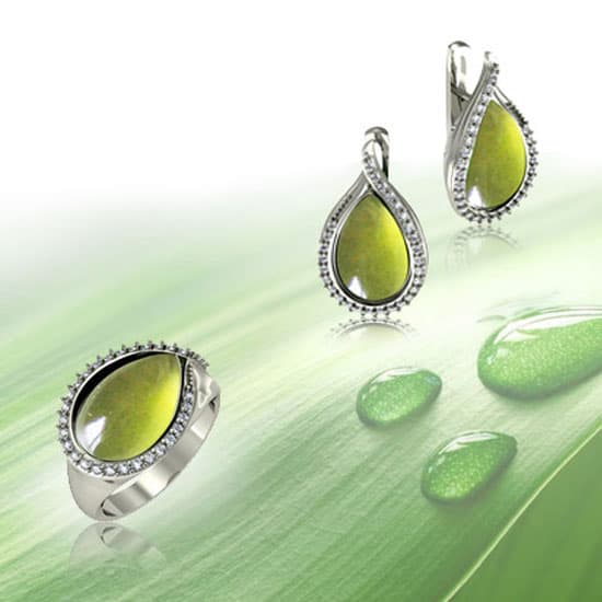 Peridot Jewelry Set