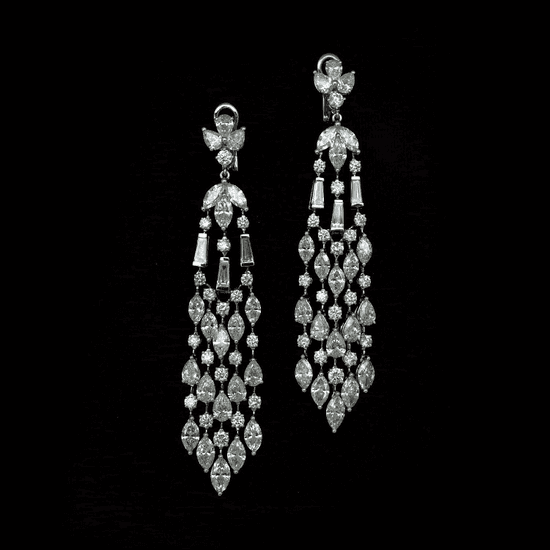 Platinum Diamond Earring