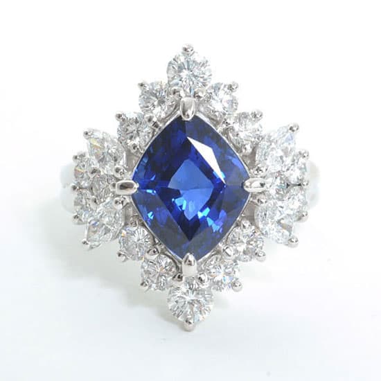 Platinum Sapphire Ring