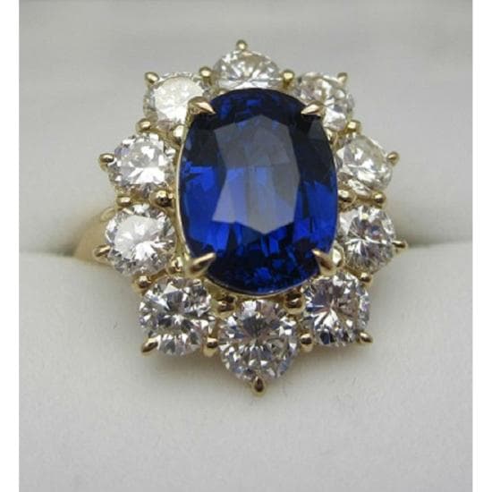 Platinum Sapphire Ring