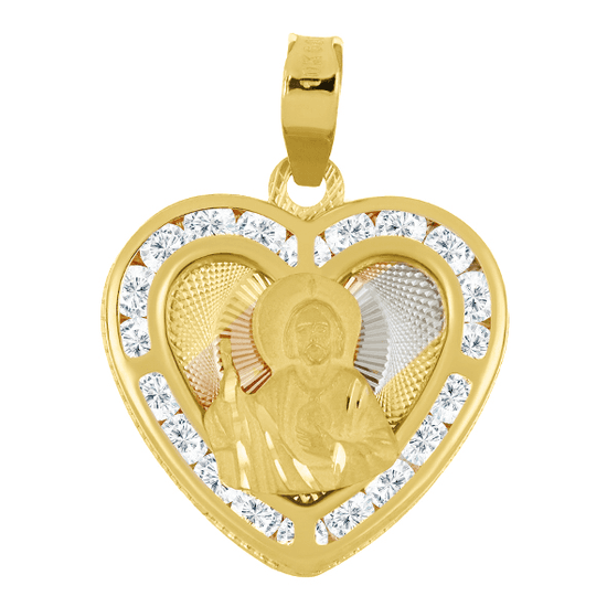 Religious CZ Cap Heart 