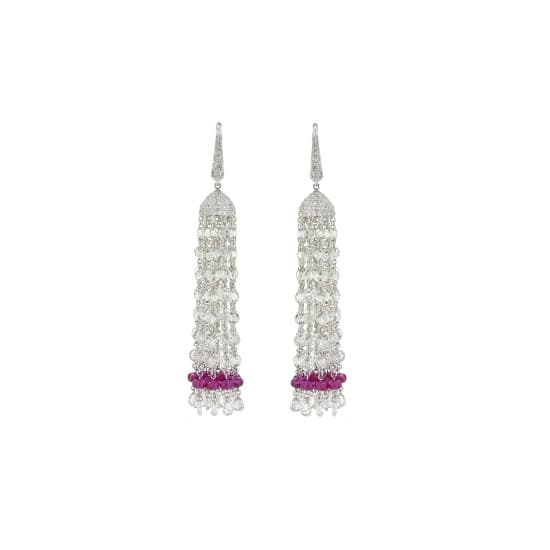 Rose Cut Diamond Earrings