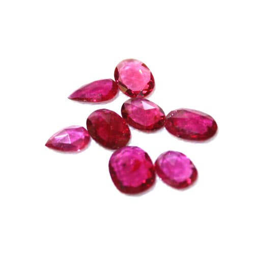 Rose-Cut Ruby Stone