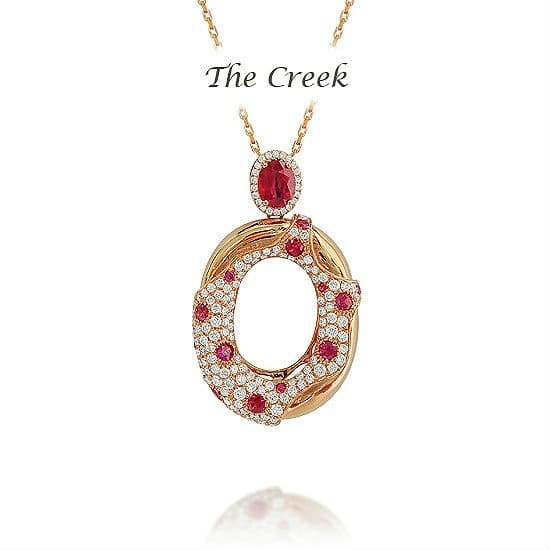 Ruby And Gold Necklace