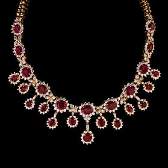Ruby and Diamond Necklace