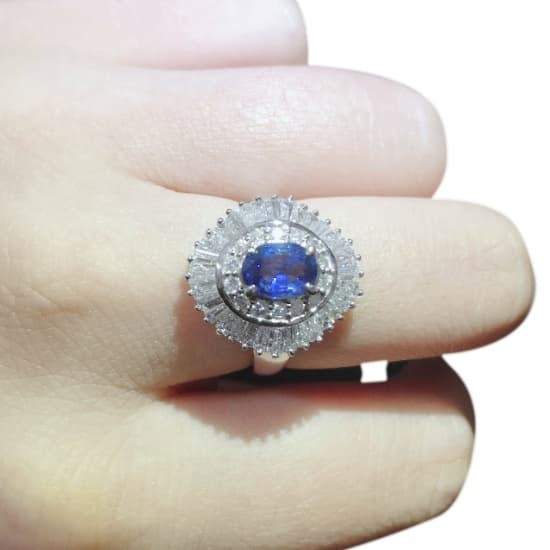 Sapphire Diamond Ring