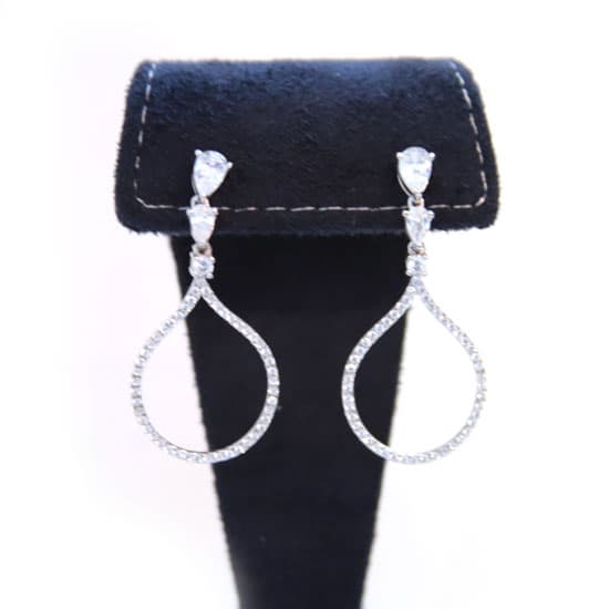 Silver CZ Earring