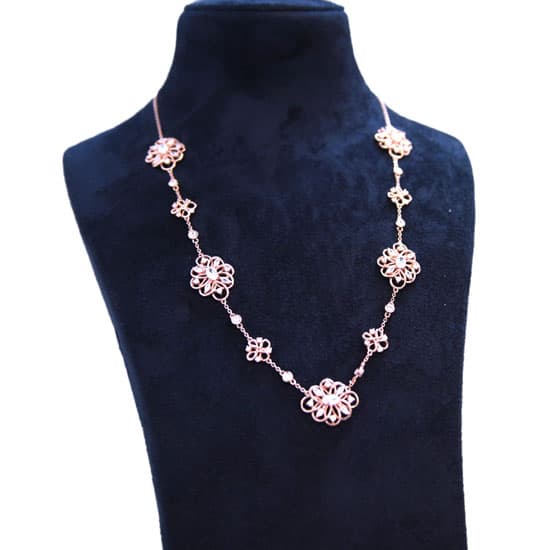 Silver CZ Necklace